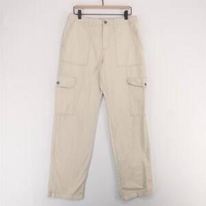 Monet‎ Skateboards Othello Pants Mens M Beige Cargo Skate Drawstring Cotton